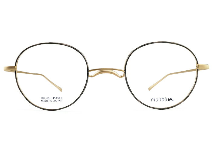 BURBERRY - モンブルー monblue mo-031 日本製 一山 鼻パッドなし 伊達 度なし 度付き メンズ レディース レトロ チタン フルリム 老眼鏡 遠近両用 メガネ めがね 眼鏡 新品 送料無料 45□22.5