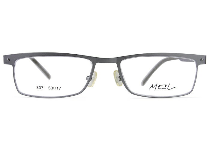 Rakuten - アイカフェ EYE CAFE 8371 c.3 マットシルバー メガネ めがね 眼鏡 伊達 度付き 新品 送料無料 r31