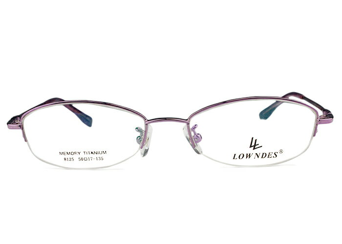 Less Than Human - アイカフェ EYE CAFE 8125 c.8 r24 パープル ナイロール メガネ めがね 眼鏡 伊達 度付き 新品 送料無料