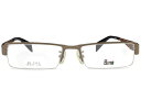 アイカフェ EYE CAFE bn-7302 c.1 r26 マットブラウン ナイロール スクエア メガネ めがね 眼鏡 伊達 度付き