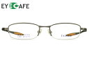 アイカフェ EYE CAFE J-2027 c.2 グレー / ブラック ナイロール 超弾性樹脂 テンプル メンズ レディース 伊達 度付き 老眼鏡 遠近両用 メガネ めがね 眼鏡 新品 送料無料 52□18 r31