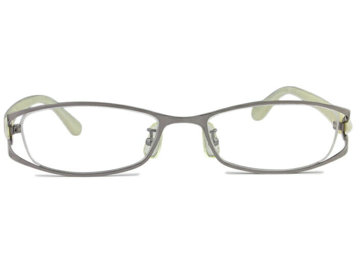 アイカフェ ks672 c.2 s1 シルバー 伊達 ナイロール メガネ めがね 眼鏡 新品 送料無料