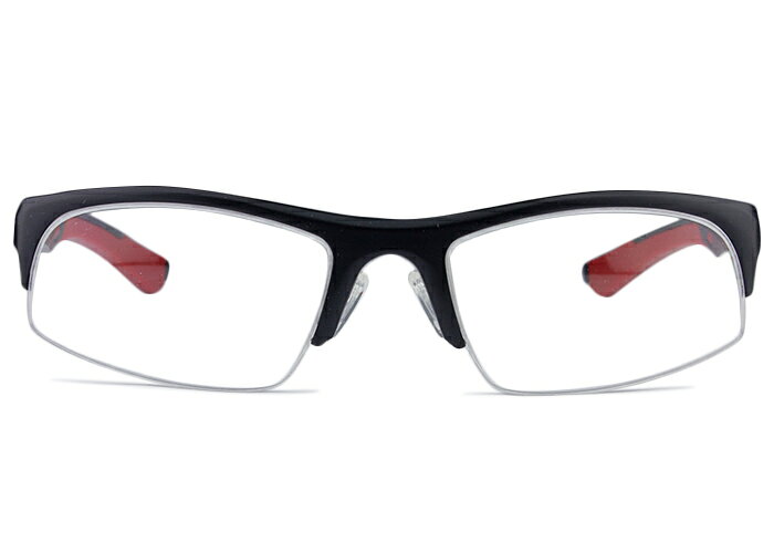 BURBERRY - アイカフェ EYE CAFE ogb197 m001 ブラック/レッド 6カーブ 軽量 メガネ めがね 眼鏡 伊達 度付き 新品 送料無料 54□18