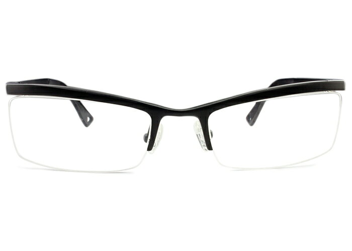 Rakuten - アイカフェ EYE CAFE ogb206 m001 ブラック 6カーブ 軽量 メガネ めがね 眼鏡 伊達 度付き 新品 送料無料 55□20