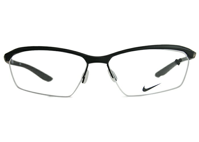 Rakuten - ナイキ NIKE 7140af 001 60サイズ マットブラック 伊達 度付き ナイロール スポーツ スポーティ 大きい メガネ めがね ランニング ウォーキング 運動 眼鏡 新品 送料無料 60□15