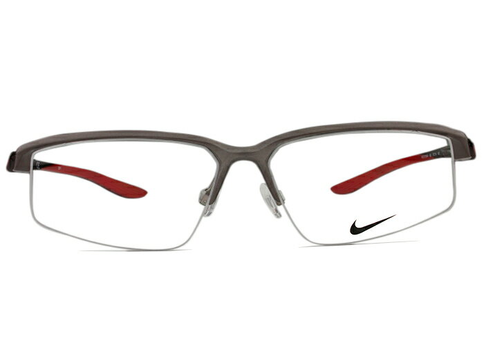 Plastic Frame - ナイキ NIKE 8136af 065 ガンメタル/レッド 伊達 度付き 大きい メガネ めがね 眼鏡 メンズ 新品 送料無料 59□14