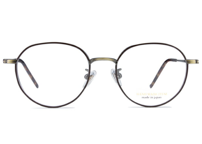 ノヴァ NOVA h-3101 c.5 nv2 アンティークゴールド/ブラウン メガネ めがね 眼鏡 伊達 度付き 新品 送料無料