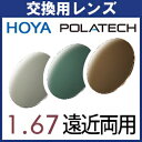 フレーム持ち込み交換用 ポラテック POLATECH 偏光レンズ (2枚一組) HOYA シンクロ フィールド 1.67 遠近両用