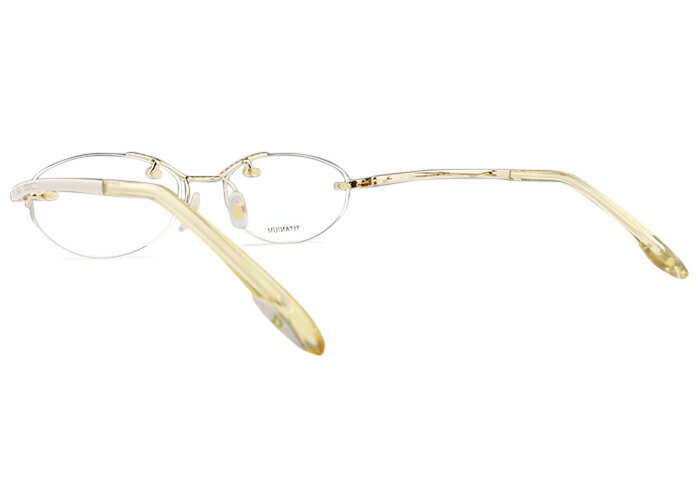 ディオール Dior cd-7580j b4e ゴールド 伊達 度付き ツ−ポイント メガネ めがね 眼鏡 レディース 新品 送料無料 50□17