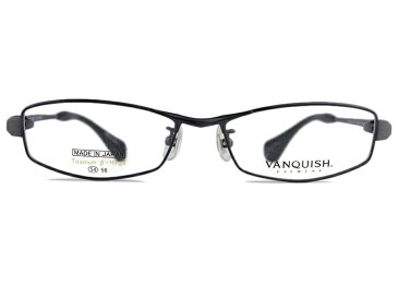 ヴァンキッシュ バンキッシュ VANQUISH VQ-1006 c.4 ガンメタル 日本製 メンズ 紳士 伊達 度付き 老眼鏡 チタン メガネ めがね 眼鏡 新品 送料無料 54□16