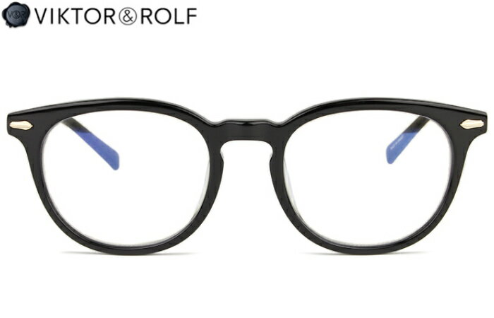 ヴィクター&ロルフ VIKTOR＆ROLF 70-0152 01 vr3 ブラック/ライトゴールド 伊達 度付き メガネ めがね 眼鏡 メンズ レディース 新品 送料無料 50□20
