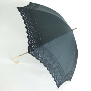 晴雨兼用傘レディース日傘雨傘中棒スライドショート傘綿サテンボーラー刺繍傘ファッション雑貨女性用コーデ日焼け対策