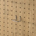 【2個入】有孔ボード用 パーツ リングフック 内径4cm×2cm 25mmピッチ シルバー 有孔パネル ペグボード パンチングボード EX6-123-9-1【北海道・沖縄・離島送料別途】
