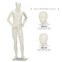 　定番の男性用全身マネキン。スタンダードなフルボディタイプです。 　ヘッド部分はフェイスあり/なしの2種類からお選びいただけます。 　ディスプレイに命を吹き込む「可動アーム」 　関節可動タイプなので、自由自在のポージングが可能となりました。 　足元は透明感のあるガラスベース。衝撃に強い強化ガラスを使用しています。 商品名 マネキン　全身ボディ　メンズ　ヘッド付き　可動アーム　ガラスベース　アイボリー 型番 MBT51-H4-A7V 素材 ABS樹脂製 サイズ（cm） B W H 全体高さ 肩幅 91 76 92 185 45 アーム 関節可動タイプ ヘッド MB-H2：リアルフェイス　MB-H4：エッグフェイス ベース 強化ガラス製　42×42cm　厚さ：6mm　 納期 ご注文確定後、8～15営業日後の出荷予定（メーカー受注生産の為） ご配送先が北海道・沖縄・離島の場合は、別途追加送料が発生致します。 こちらの商品は「時間帯指定不可」です。 以下の場合は、配送ルートが変更となり通常の納期よりお時間を頂きます。お急ぎのお客様は事前に納期確認をお願い致します。 法人配送でご配送先住所が「東京都新宿区」の場合。 こちらの商品は法人向け商品です。ご配送先が個人宅の場合は「販売価格」と価格が異なっております。予めご了承ください。「配送先に会社名、ショップ名を記入する」をご選択の場合は、必ず「ご配送先お名前欄」に法人名（会社名・ショップ名・事業所名等）をご記入下さい。法人名の確認がとれない場合は個人宅配送の価格に修正させて頂きます。