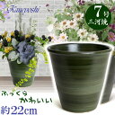 丈夫で長持ち 植木鉢 陶器 小春 グリーン 7号 22cm 三河焼 緑色 釉薬 陶器鉢 深型 おしゃれ 高級感 日本製 植木鉢 陶器 陶器鉢 プランター 園芸資材 ガーデニング 植木鉢 大型 小型 室内 屋内 屋外 日本製 植木鉢 かわいい 園芸用品
