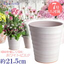 【訳あり特価】 フラワーロード ホワイトビスク 7号 日本製 三河焼 植木鉢 陶器 おしゃれ 植物に優しい テラコッタ サイズ 21.5cm 安くて丈夫 父 母 家庭菜園 ガーデニング 高級感 おしゃれ ナチュラル 北欧 ガーデン 和風 アジアン テイスト プレゼント 安い 贈り物 人気