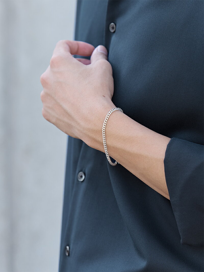 シルバー925 チェーンブレスレット