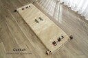 【ペルシャギャッペ玄関マット#25061 砂漠と羊 生命の樹】#R25061 115×40cm 手織り ギャッベ玄関マット アイボリー系 砂漠と羊 生命の樹 (...