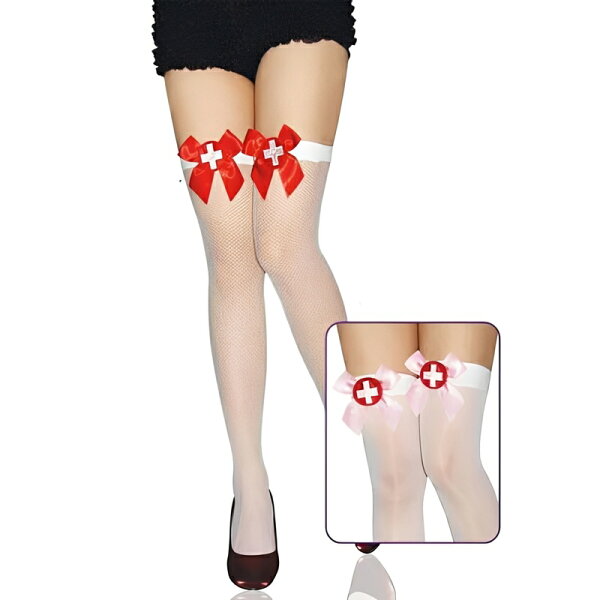 コスプレ ナース 衣装 仮装 ストッキング パンスト パンティストッキング タイツ ピンク 赤衣装 レディース 靴下 女性 大人 可愛い セクシー ランジェリー ガーター ニーハイ オーバーニー ニーハイソックス タイハイ ひざ上 セクシーストッキング コスチューム ハロウィン