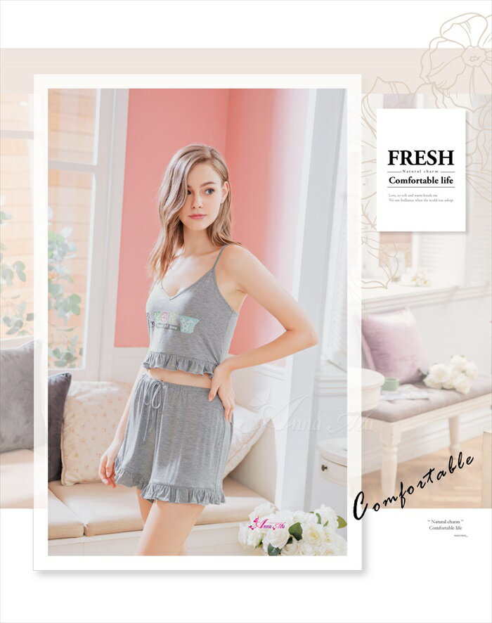 ルームウェア キャミソール ショートパンツ 上...の紹介画像2