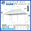 イベント タープ テント E-ZUP イージーアップ・テント ECLIPSE デラックスシリーズ 防水性・防災・スチールフレーム 3.0m×6.0m DX60-17 業務用・学校向け