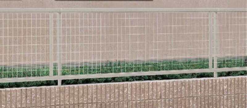 【2月はエントリーでP10倍】 フェンス LIXIL アルメッシュフェンス 1型 フリーポールタイプ T-6 本体 1979×600mm