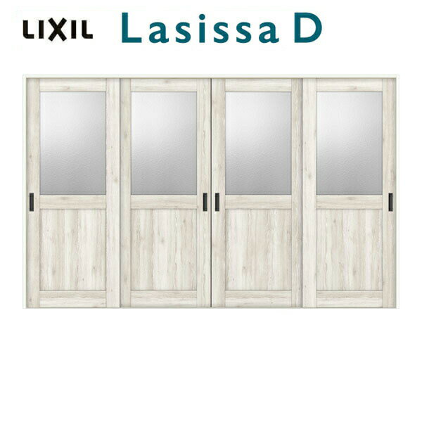 室内引き戸 Vレール方式 4枚建 引き違い戸 ラシッサD パレット LGH ノンケーシング枠 3220 リクシル LI..