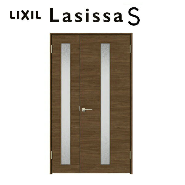 室内ドア 親子ドア ラシッサS LGD ノンケーシング枠 1220 W1188×H2023mm ガラス入りドア 錠付き/錠なし..