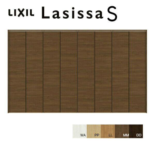 クローゼット折れ戸 扉 8枚折戸 ラシッサS LAE 把手無 レールタイプ ケーシング付枠 3420 リクシル LIXIL トステム TOSTEM 扉 クローゼットドア 折戸 建具 室内 収納 交換 リフォーム DIY