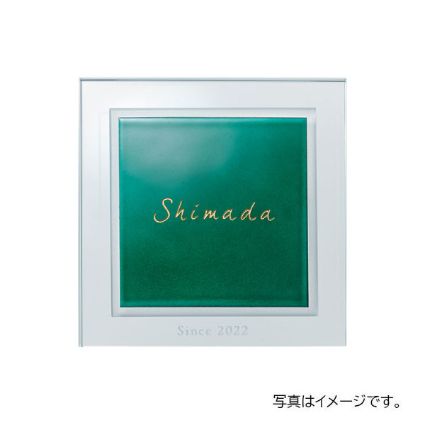 福彫 ガラス レマーネ 七宝 (エバーグリーン)&クリアーガラス GPE-2