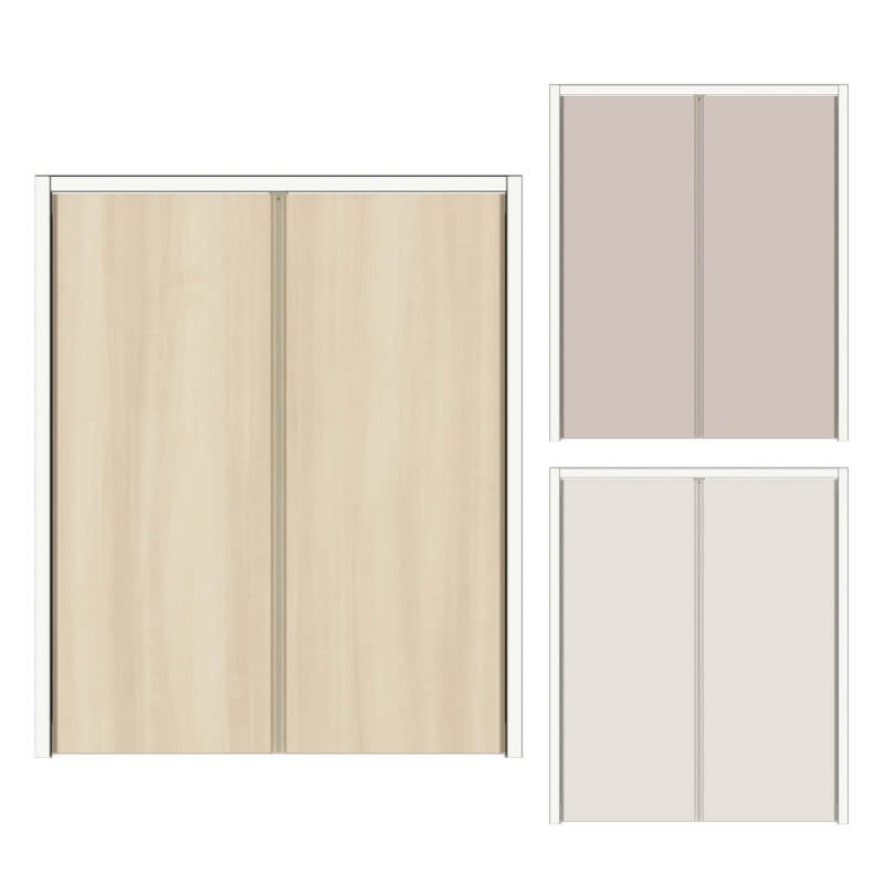 【オーダーサイズ 】クローゼット扉 ドア 両開き戸 ラシッサD キナリモダン LAD ケーシング付枠 階段下..