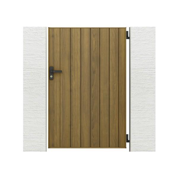 門扉 リクシル 開き門扉AA TM1型 縦桟 片開き 09-12/09-14/09-16 柱使用 W900×H1200/1400/1600mm LIXIL 開き門扉 リフォーム