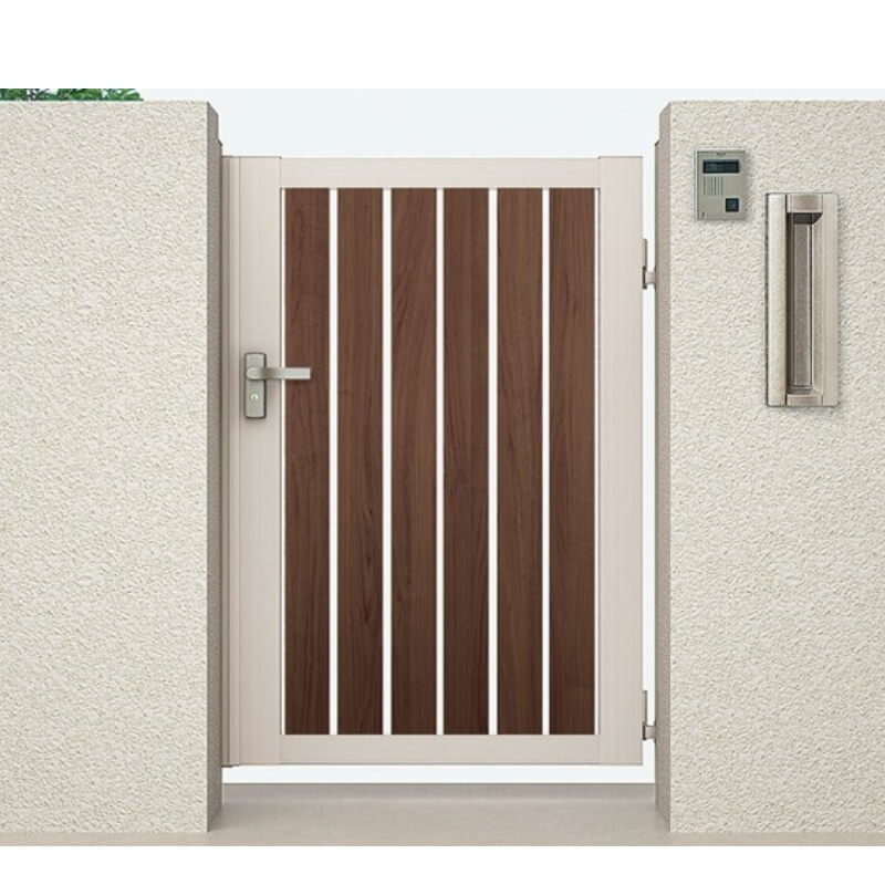 開き門扉AB ウッディTS2型片開き 柱使用 呼称07-10 扉寸法W700×H1000mm リクシル LIXIL 開き門扉 おしゃれ シンプル リフォーム