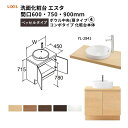 洗面化粧台エスタ ベッセルタイプ コンポタイプ 化粧台本体 ボウル中央 扉タイプ シングルレバー混合水栓 YL-2841 品番NSYJN-60YE5Y LIXIL/INAX リクシル 洗面台 リフォーム DIY
