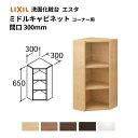 洗面化粧台エスタ ボウル一体タイプ コンポ・システムタイプ共通 ミドルキャビネット コーナー用 間口W(W)300mm 品番NSKM-303 LIXIL/INA...