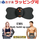 送料無料 EMS ボディビルドアップパッド 筋トレ 腹筋グッズ 電気の力で筋肉を刺激 お腹 ぽっこりお腹 引き締め 痩せグッズ ポイント消化