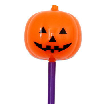 送料無料 ハッピーハロウィン 光る棒つきパンプキン 2本セット ハロウィンパーティー ハロウィングッズ 仮装の時のアイテムにピッタリ かぼちゃ パンプキン 飾り 光るおもちゃ halloween イベントに