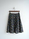 サリースコット Sally Scott ウール花柄タックスカ...
