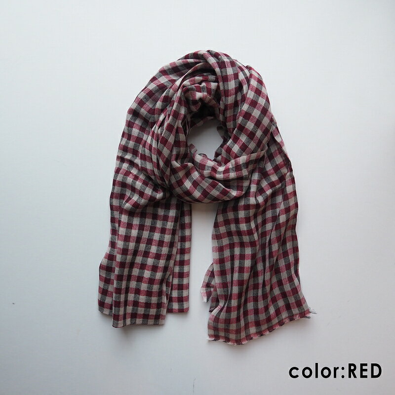 【新品】 カディー&コー Khadi and Co GINGHAM CHECK SHAWL ギンガムチェックストール【中古】【高価買取中】