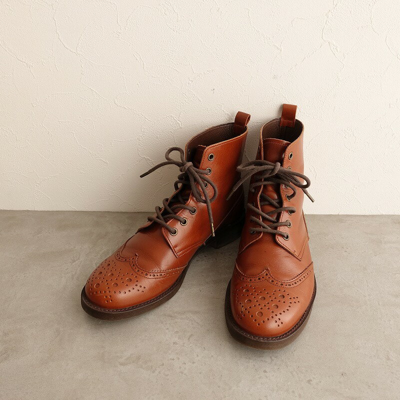 トゥービーバイアニエスベー To b. by agnes b. レザーレースアップショートブーツ L/24 L【中古】【03C12】【高価買取中】