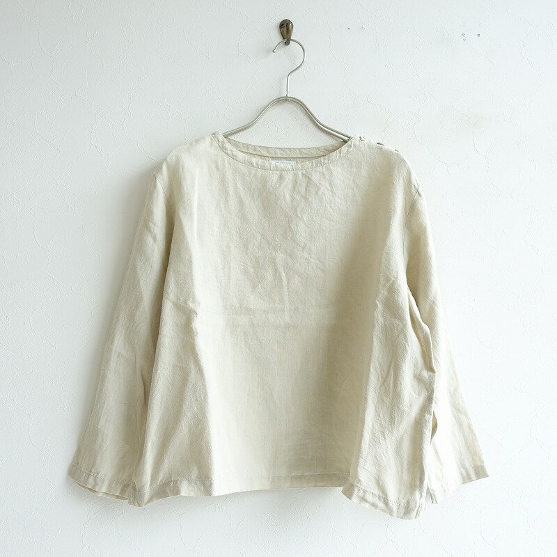 フォグリネンワーク fog linen work ボートネック肩ボタン開きプルオーバーブラウス -【中古】【31C12】【高価買取中】のサムネイル