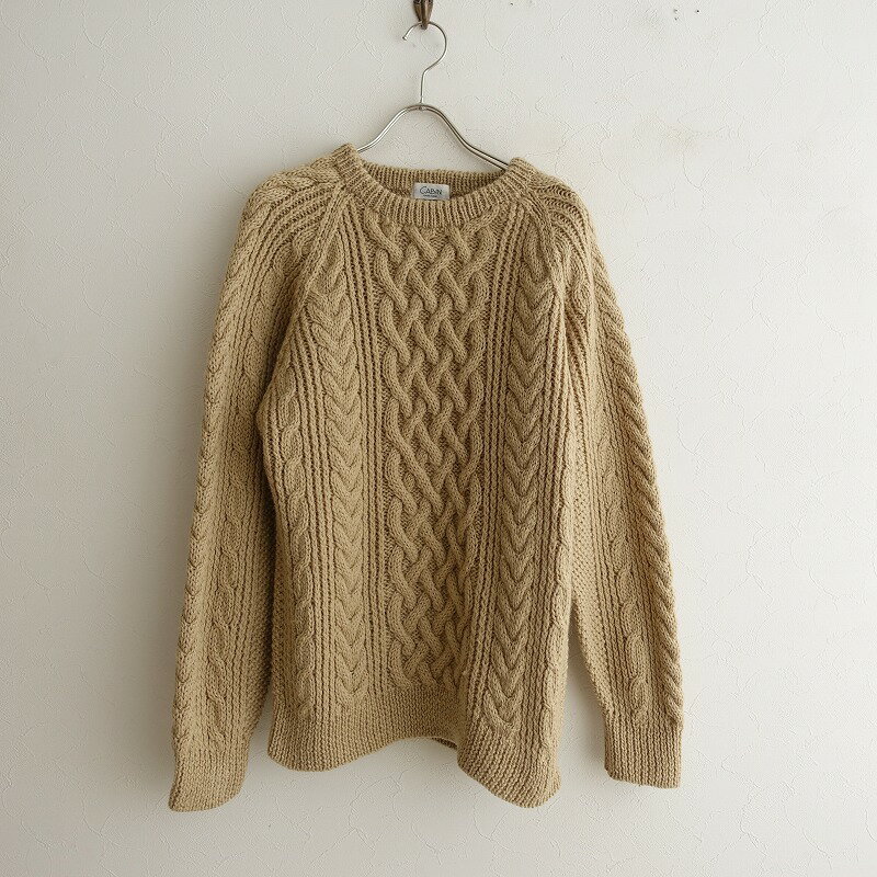 キャビンゼロ CABIN ZERO クルーネックケーブルニットプルオーバー M【中古】【82B22】【高価買取中】
