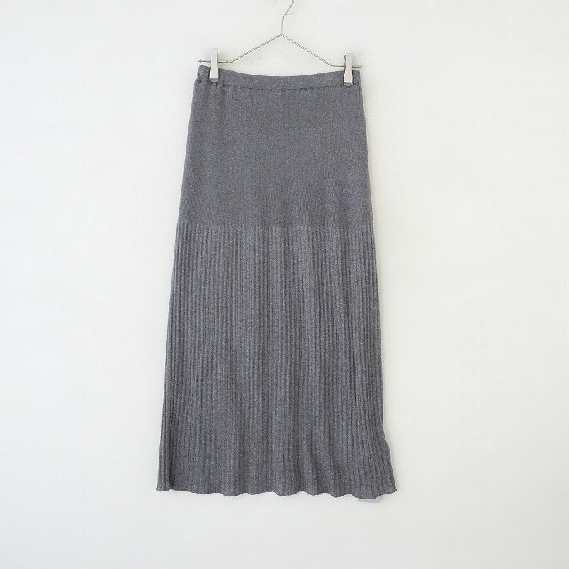 【美品/定価2.7万】 アイロン THE IRON シャイニーリブスカート S/F【中古】【52C32】【高価買取中】