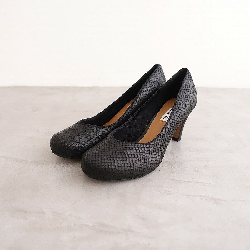 【未使用品】 クラークス Clarks chrus Voice コーラスボイス レザーヒールパンプス 4.5/23.5 4.5【中古】【81D32】【高価買取中】