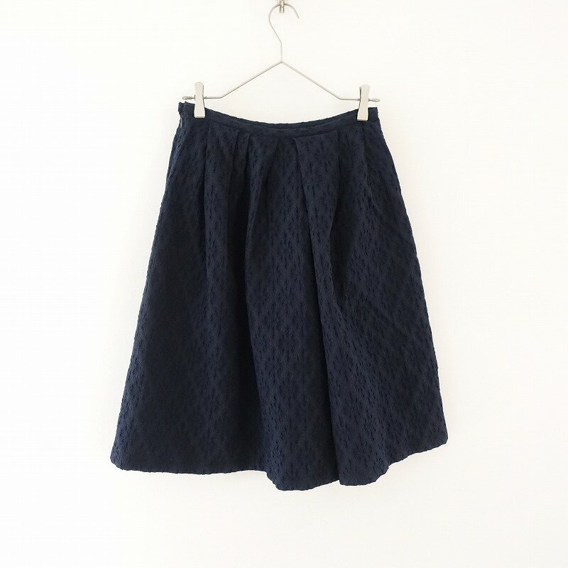 サリースコット Sally Scott カットワーク刺繍タックスカート 9/64-91【中古】【02F32】【高価買取中】