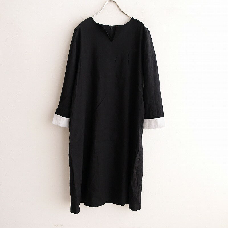 リゼッタ プチロブノアール Lisette La petite robe noire シルクリネンワンピース 38【中古】【40J32】【高価買取中】