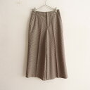 //ビーピーキューシー BPQC チェックワイドストレートパンツ 【中古】【11K32】