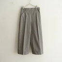 //ハバダッシュリー HABERDASHERY グレンチェックセミワイドストレートパンツ 36 【中古】【11K32】
