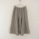 //【美品】スタディオクリップ Studio Clip リネンコットンドットスカーチョ M 【中古】【71K32】