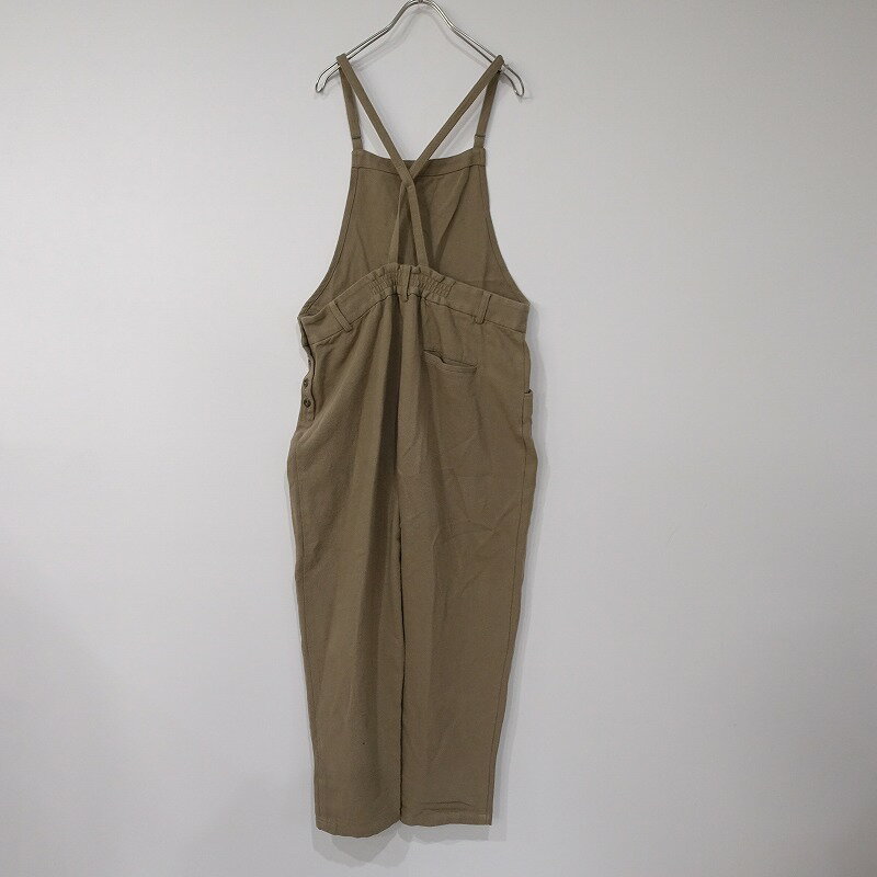 //【定価2.4万】アトリエナルセ atelier naruse コットンフラックスウールサロペットパンツ 40 【中古】【22K32】